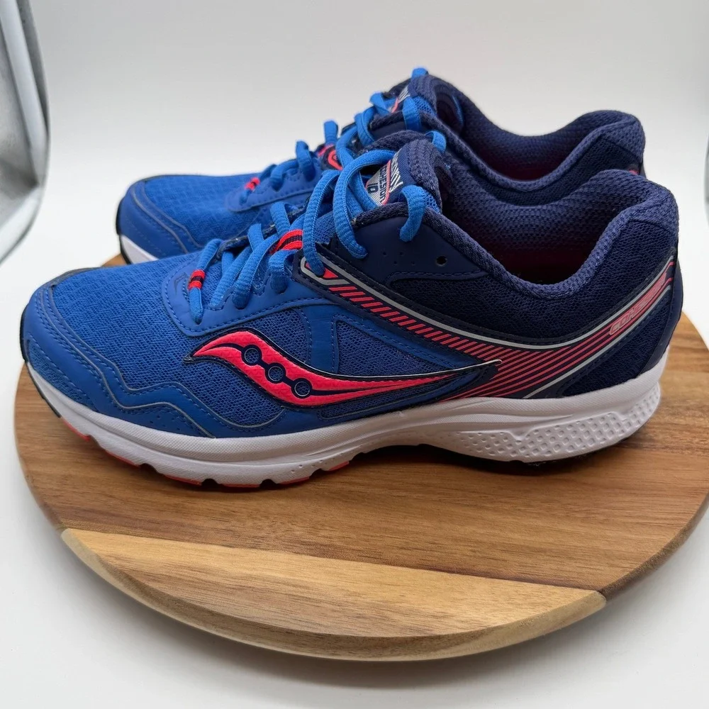 Saucony Women's Size 8 1/2 Cohesion 10 Running Shoes Blue Coral 0347